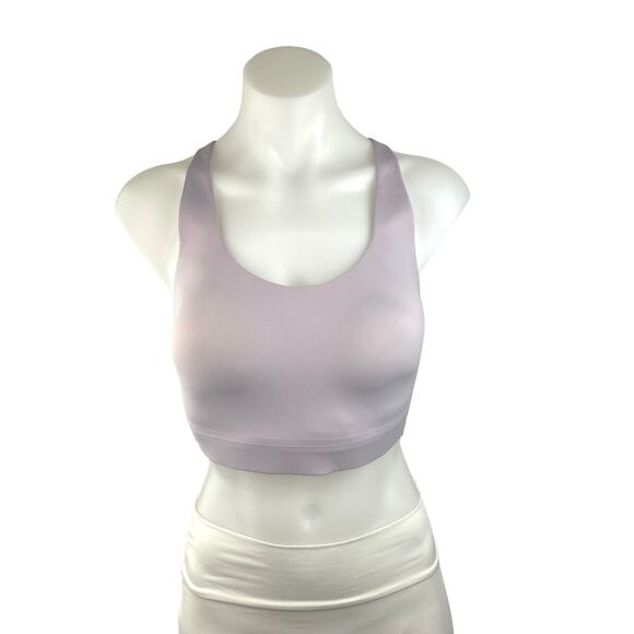 Athleta Advance Purple Pink Seamless Activewear Training Fitness Sports Bra 34DD - Picture 1 of 5